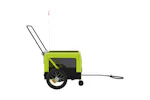 vidaXL 93934 Pet Bike Trailer Green And Black Oxford Fabric And Iron vidaXL 93934 Pet Bike Trailer Green And Black Oxford Fabric And Iron
