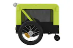 vidaXL 93948 Pet Bike Trailer Green And Black Oxford Fabric And Iron vidaXL 93948 Pet Bike Trailer Green And Black Oxford Fabric And Iron