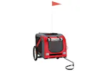 vidaXL 93880 Pet Bike Trailer Red And Grey Oxford Fabric And Iron vidaXL 93880 Pet Bike Trailer Red And Grey Oxford Fabric And Iron