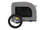 vidaXL 93836 Pet Bike Trailer Green And Grey Oxford Fabric And Iron vidaXL 93836 Pet Bike Trailer Green And Grey Oxford Fabric And Iron