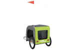 vidaXL 93836 Pet Bike Trailer Green And Grey Oxford Fabric And Iron vidaXL 93836 Pet Bike Trailer Green And Grey Oxford Fabric And Iron
