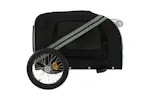 vidaXL 93881 Pet Bike Trailer Black And Grey Oxford Fabric And Iron vidaXL 93881 Pet Bike Trailer Black And Grey Oxford Fabric And Iron
