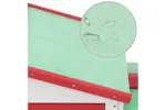 vidaXL 170842 Outdoor Large Rabbit Hutch Red And White 145 X 45 X 84 Wood vidaXL 170842 Outdoor Large Rabbit Hutch Red And White 145 X 45 X 84 Wood