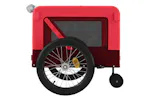 vidaXL 93943 Pet Bike Trailer Red And Black Oxford Fabric And Iron vidaXL 93943 Pet Bike Trailer Red And Black Oxford Fabric And Iron