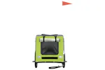 vidaXL 93836 Pet Bike Trailer Green And Grey Oxford Fabric And Iron vidaXL 93836 Pet Bike Trailer Green And Grey Oxford Fabric And Iron