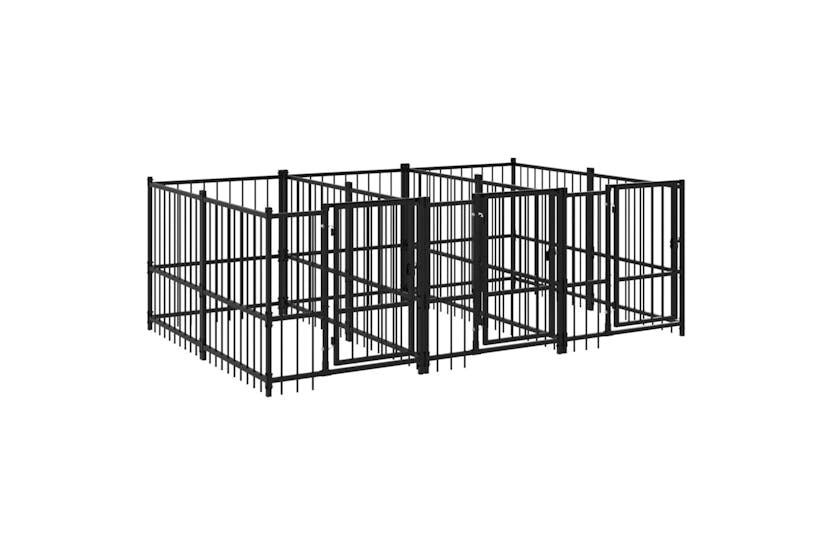 vidaXL 3124580 Outdoor Dog Kennel Steel 5.63 M2 vidaXL 3124580 Outdoor Dog Kennel Steel 5.63 M2