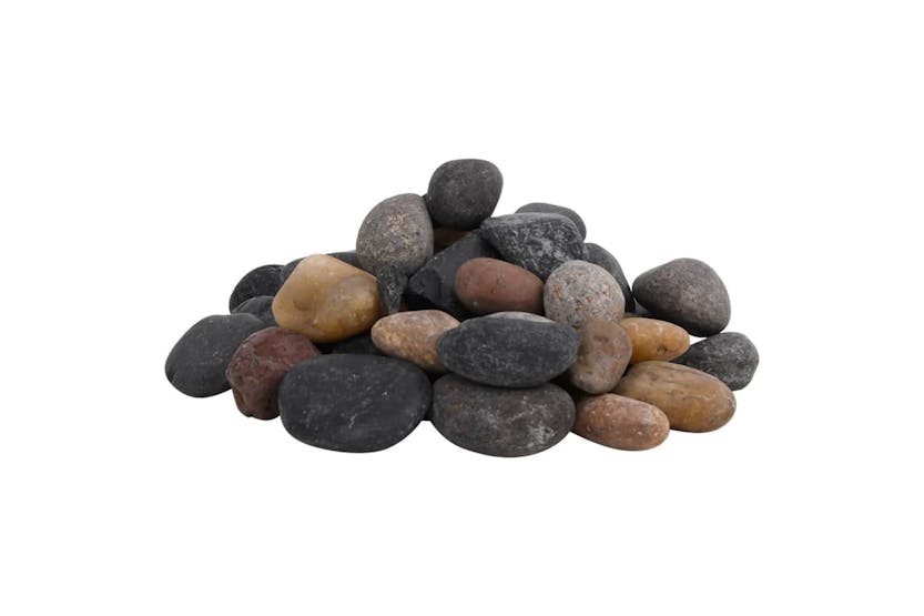 vidaXL 3217196 Polished Pebbles 10 Kg Mixed Colour 5-8cm vidaXL 3217196 Polished Pebbles 10 Kg Mixed Colour 5-8cm
