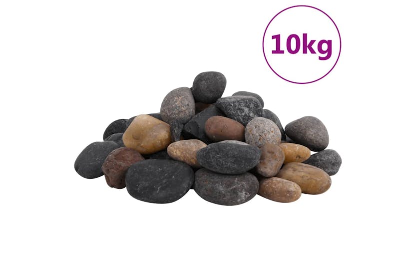 vidaXL 155333 Polished Pebbles 10 Kg Mixed Colour 5-8cm vidaXL 155333 Polished Pebbles 10 Kg Mixed Colour 5-8cm