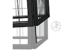 vidaXL 171794 Dog Playpen 4 Panels Black 100x50cm Powder-coated Steel vidaXL 171794 Dog Playpen 4 Panels Black 100x50cm Powder-coated Steel