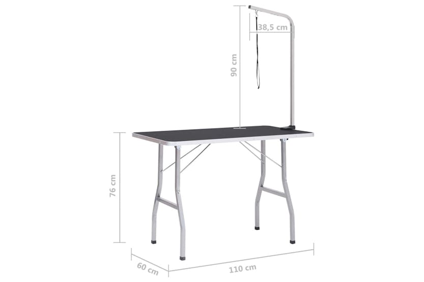 vidaXL 171065 Adjustable Dog Grooming Table With 1 Loop vidaXL 171065 Adjustable Dog Grooming Table With 1 Loop