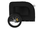 vidaXL 93842 Pet Bike Trailer Black Oxford Fabric And Iron vidaXL 93842 Pet Bike Trailer Black Oxford Fabric And Iron