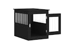 vidaXL 838317 Dog Crate Furniture Black 55x75x65cm Engineered Wood vidaXL 838317 Dog Crate Furniture Black 55x75x65cm Engineered Wood