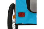 vidaXL 93841 Pet Bike Trailer Blue And Grey Oxford Fabric&iron vidaXL 93841 Pet Bike Trailer Blue And Grey Oxford Fabric&iron