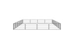 vidaXL 3115970 20-panel Dog Playpen Black 100x50cm Powder-coated Steel vidaXL 3115970 20-panel Dog Playpen Black 100x50cm Powder-coated Steel