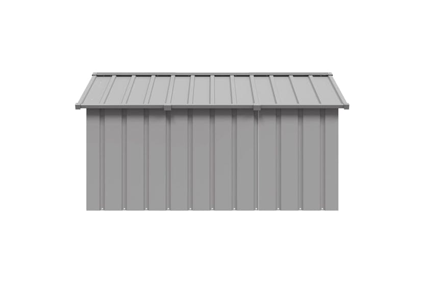 vidaXL 171543 Dog House Grey 116.5x153x81.5cm Galvanised Steel vidaXL 171543 Dog House Grey 116.5x153x81.5cm Galvanised Steel