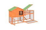 vidaXL 172276 Rabbit Hutch Brown 185.5x60.5x109.5cm Solid Wood Pine vidaXL 172276 Rabbit Hutch Brown 185.5x60.5x109.5cm Solid Wood Pine