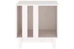 vidaXL 822472 Dog House White 50x40x52cm Solid Wood Pine vidaXL 822472 Dog House White 50x40x52cm Solid Wood Pine