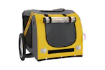 vidaXL 93882 Pet Bike Trailer Yellow And Grey Oxford Fabric And Iron vidaXL 93882 Pet Bike Trailer Yellow And Grey Oxford Fabric And Iron