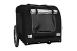 vidaXL 93842 Pet Bike Trailer Black Oxford Fabric And Iron vidaXL 93842 Pet Bike Trailer Black Oxford Fabric And Iron