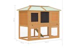vidaXL 170849 Animal Rabbit Cage Double Floor Wood vidaXL 170849 Animal Rabbit Cage Double Floor Wood