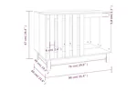 vidaXL 822487 Dog House White 90x60x67cm Solid Wood Pine vidaXL 822487 Dog House White 90x60x67cm Solid Wood Pine