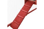 vidaXL 170875 Outdoor Rabbit Hutch With Run Red And White Solid Fir Wood vidaXL 170875 Outdoor Rabbit Hutch With Run Red And White Solid Fir Wood