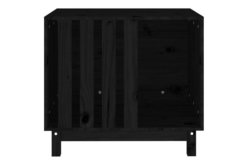 vidaXL 822485 Dog House Black 70x50x62cm Solid Wood Pine vidaXL 822485 Dog House Black 70x50x62cm Solid Wood Pine