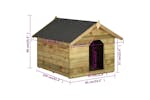 vidaXL 45151 Garden Dog House With Opening Roof Impregnated Pinewood vidaXL 45151 Garden Dog House With Opening Roof Impregnated Pinewood