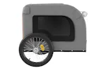 vidaXL 93837 Pet Bike Trailer Orange And Grey Oxford Fabric&iron vidaXL 93837 Pet Bike Trailer Orange And Grey Oxford Fabric&iron