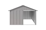 vidaXL 171543 Dog House Grey 116.5x153x81.5cm Galvanised Steel vidaXL 171543 Dog House Grey 116.5x153x81.5cm Galvanised Steel