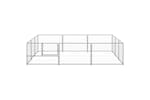 vidaXL 3082135 Dog Kennel Silver 9 M2 Steel vidaXL 3082135 Dog Kennel Silver 9 M2 Steel