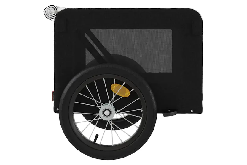 vidaXL 93919 Pet Bike Trailer Black Oxford Fabric&iron vidaXL 93919 Pet Bike Trailer Black Oxford Fabric&iron
