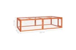 vidaXL 170877 Rabbit Hutch 183x90x46.5cm Solid Firwood vidaXL 170877 Rabbit Hutch 183x90x46.5cm Solid Firwood