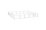 vidaXL 3082163 Dog Kennel Silver 25 M2 Steel vidaXL 3082163 Dog Kennel Silver 25 M2 Steel