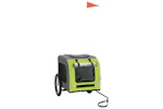 vidaXL 93843 Pet Bike Trailer Green And Grey Oxford Fabric&iron vidaXL 93843 Pet Bike Trailer Green And Grey Oxford Fabric&iron