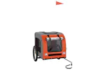 vidaXL 93837 Pet Bike Trailer Orange And Grey Oxford Fabric&iron vidaXL 93837 Pet Bike Trailer Orange And Grey Oxford Fabric&iron