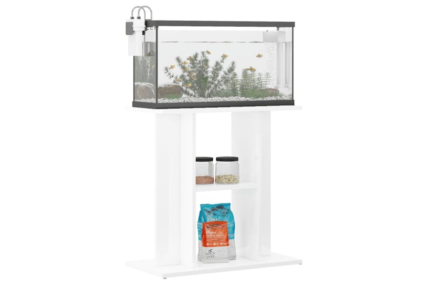 vidaXL 833569 Aquarium Stand High Gloss White 60x30x60cm Engineered Wood vidaXL 833569 Aquarium Stand High Gloss White 60x30x60cm Engineered Wood