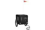 vidaXL 93919 Pet Bike Trailer Black Oxford Fabric&iron vidaXL 93919 Pet Bike Trailer Black Oxford Fabric&iron