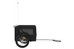 vidaXL 93919 Pet Bike Trailer Black Oxford Fabric&iron vidaXL 93919 Pet Bike Trailer Black Oxford Fabric&iron