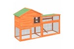 vidaXL 172276 Rabbit Hutch Brown 185.5x60.5x109.5cm Solid Wood Pine vidaXL 172276 Rabbit Hutch Brown 185.5x60.5x109.5cm Solid Wood Pine