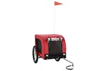 vidaXL 94006 Pet Bike Trailer Red And Black Oxford Fabric And Iron vidaXL 94006 Pet Bike Trailer Red And Black Oxford Fabric And Iron