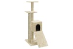 vidaXL 171512 Cat Tree With Sisal Scratching Posts Cream 92cm vidaXL 171512 Cat Tree With Sisal Scratching Posts Cream 92cm