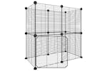 vidaXL 3114036 12-panel Pet Cage With Door Black 35x35cm Steel vidaXL 3114036 12-panel Pet Cage With Door Black 35x35cm Steel