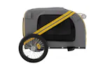 vidaXL 93882 Pet Bike Trailer Yellow And Grey Oxford Fabric And Iron vidaXL 93882 Pet Bike Trailer Yellow And Grey Oxford Fabric And Iron