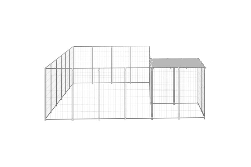 vidaXL 3082219 Dog Kennel Silver 8.47 M2 Steel vidaXL 3082219 Dog Kennel Silver 8.47 M2 Steel