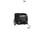 vidaXL 93842 Pet Bike Trailer Black Oxford Fabric And Iron vidaXL 93842 Pet Bike Trailer Black Oxford Fabric And Iron
