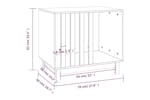 vidaXL 822485 Dog House Black 70x50x62cm Solid Wood Pine vidaXL 822485 Dog House Black 70x50x62cm Solid Wood Pine