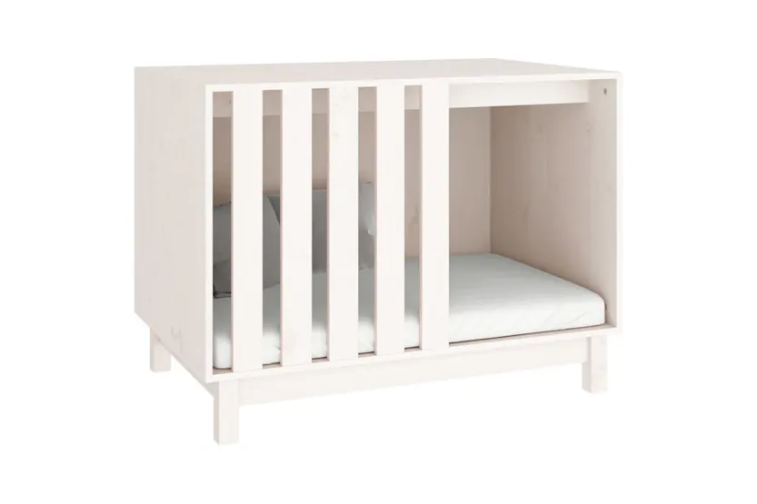 vidaXL 822487 Dog House White 90x60x67cm Solid Wood Pine vidaXL 822487 Dog House White 90x60x67cm Solid Wood Pine