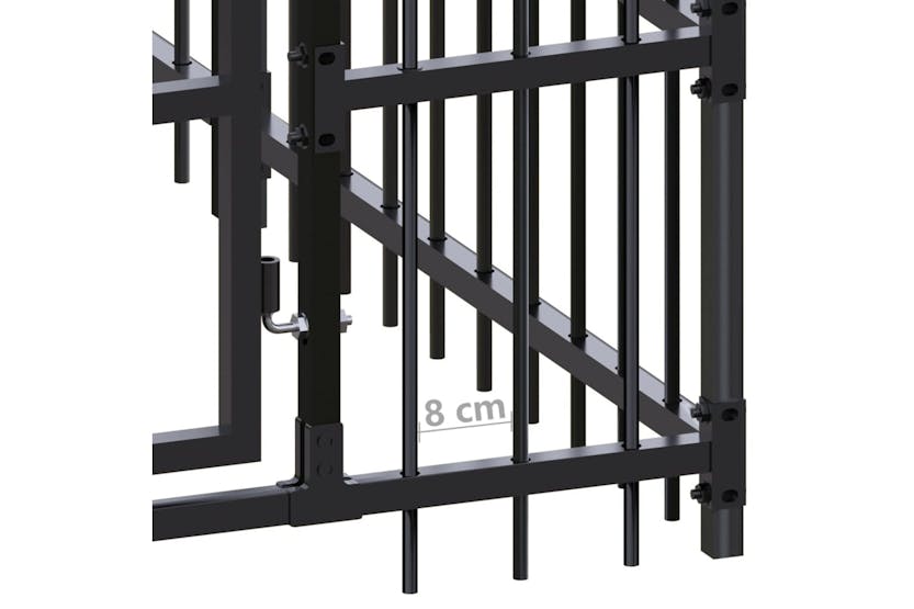 vidaXL 3097956 Outdoor Dog Kennel Steel 3.69 M2 vidaXL 3097956 Outdoor Dog Kennel Steel 3.69 M2