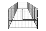 vidaXL 3082098 Dog Kennel Black 8 M2 Steel vidaXL 3082098 Dog Kennel Black 8 M2 Steel